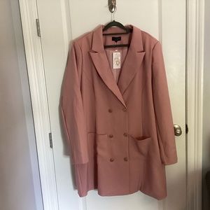 The Style Plus x Liberty size uk24 Pink tuxedo dress